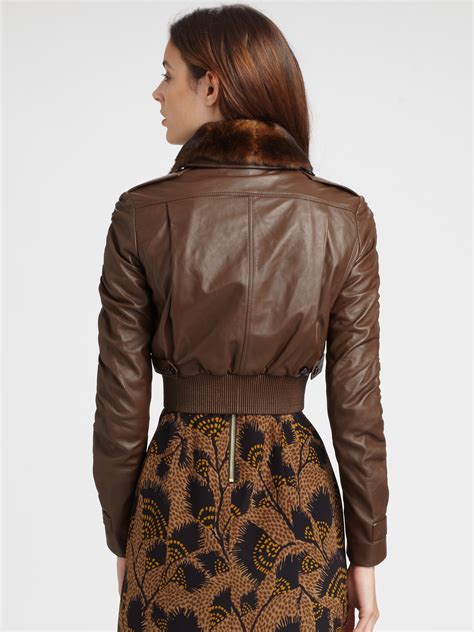 classic burberry leather jacket|burberry bomber jacket women's.